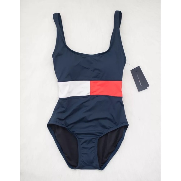 Tommy Hilfiger Other - NEW Tommy Hilfiger Flag One-Piece Retro Swimsuit